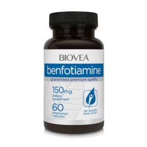 Benfotiamine 150 мг 60 вегетариански капсули | Biovea Benfotiamine 150 мг 60 вегетариански капсули | Biovea