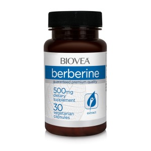 Berberine 500 мг 30 вегетариански капсули | Biovea Berberine 500 мг 30 вегетариански капсули | Biovea