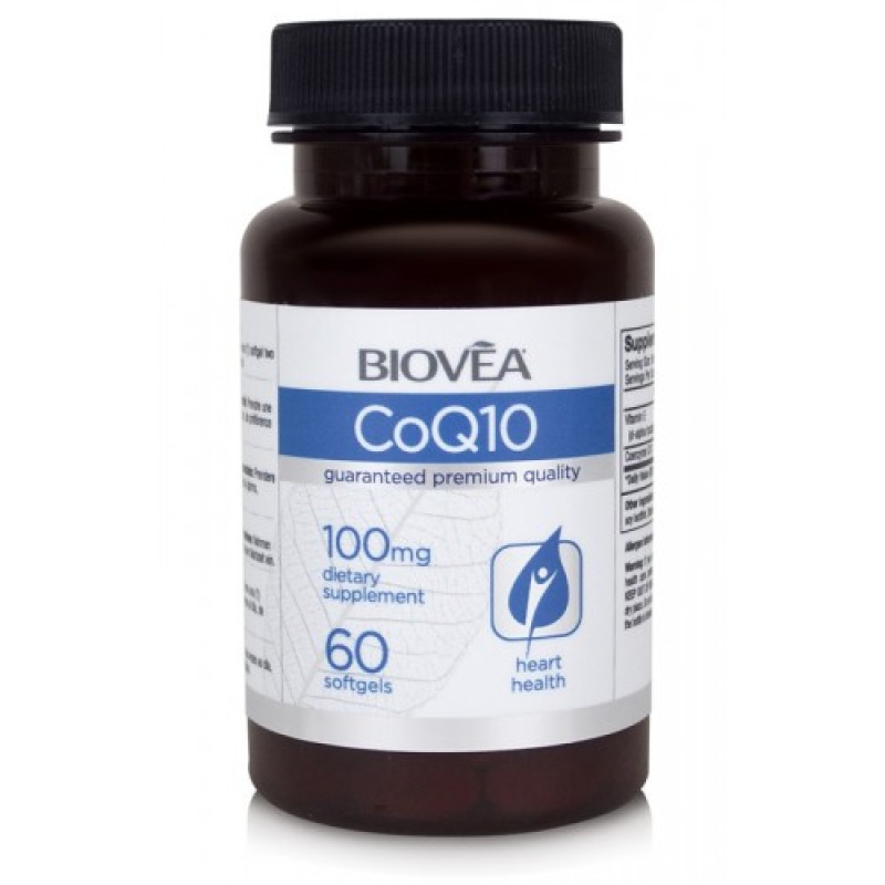 Коензим Q10 (CoQ10) 100 мг 60 гел капсули | Biovea