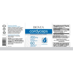 Cordyceps 450 мг 60 вегетариански капсули | Biovea