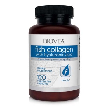 Fish Collagen with Hyaluronic Acid 120 веге капсули | Biovea Fish Collagen with Hyaluronic Acid 120 веге капсули | BioveaОказва положителен ефект върху състоянието на кожата
Помага за колагеновия синтез
Осигурява мощна антиоксидантна защита
Fish Collagen with Hyaluronic Acid 120 веге капсули | Biovea Оказва положителен ефект върху състоянието на кожата Помага за колагеновия синтез Осигурява мощна антиоксидантна защита Рибен Колаген с Хи Fish Collagen with Hyaluronic Acid 120 веге капсули |