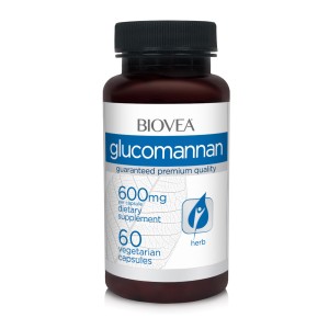Glucomannan 600 мг 60 вегетариански капсули | Biovea