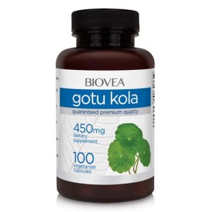 Gotu Kola 450 мг 100 вегетариански капсули | Biovea