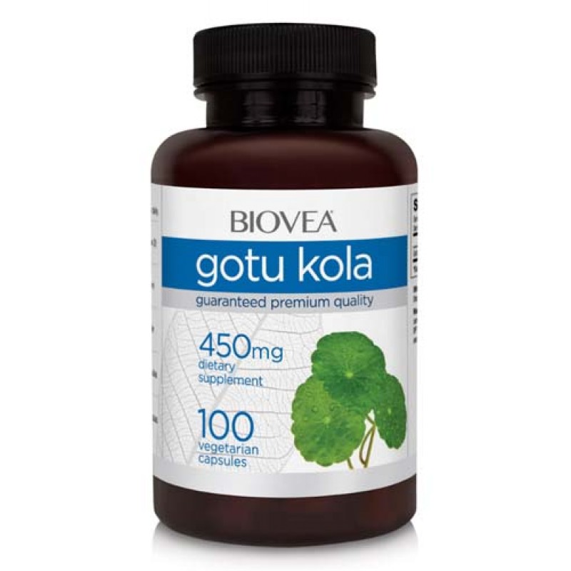 Gotu Kola 450 мг 100 вегетариански капсули | Biovea
