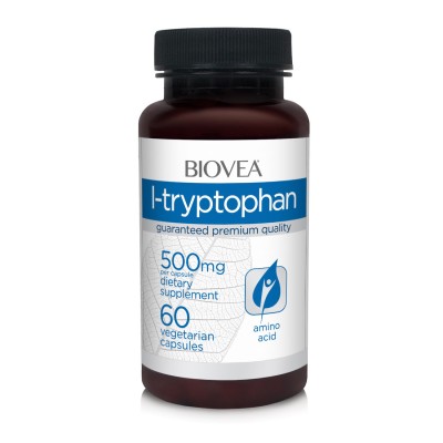 L-Tryptophan 500 мг 60 вегетариански капсули | Biovea L-Tryptophan 500 мг 60 вегетариански капсули | BioveaАминокиселина, която не може да се произведе от тялото Ви
Подобрява качеството на съня
Действа успешно против стрес и тревожни мисли
L- L-Tryptophan 500 мг 60 вегетариански капсули | Biovea Аминокиселина, която не може да се произведе от тялото Ви Подобрява качеството на съня Действа успешно против стрес и тревожни мисли L-Триптофан 5 L-Tryptophan 500 мг 60 вегетариански капсули | Biovea