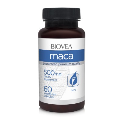 Biovea Мака (MACA) - 100% натурален органичен продукт за повишаване на либидото и сексуалната функция при мъже и жени. Опаковката съдържа 60 капсули по 500 мг 100% органична мака и е достатъчна за 2 месеца всекидневна Biovea Мака (MACA) - 100% натурален о