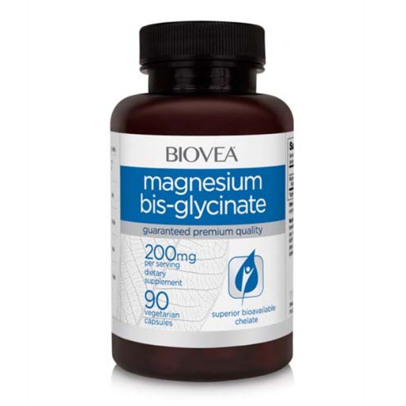 Magnesium Bis-glycinate 200 мг 90 веге капсули | Biovea
