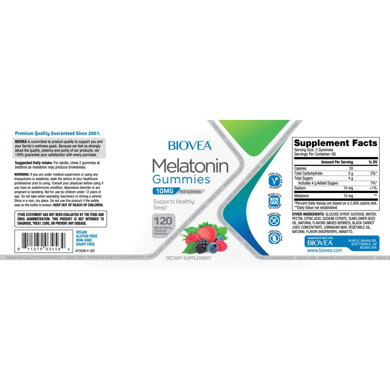 Melatonin 10 мг 120 желирани таблетки | Biovea Melatonin 10 мг 120 желирани таблетки | BioveaСтимулира добрия и качествен сън
Подходящ за хора, които работят нощни смени
Спомага за контролиране на биоритъма на циклите на бодърстване и сън
Мел Melatonin 10 мг 120 желирани таблетки | Biovea Стимулира добрия и качествен сън Подходящ за хора, които работят нощни смени Спомага за контролиране на биоритъма на циклите на бодърстване и сън Мелатонин 10 Melatonin 10 мг 120 желирани таблетки | Biovea Ст
