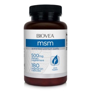 MSM 500 мг 180 вегетариански капсули | Biovea