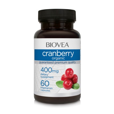 Organic Cranberry 400 мг 60 веге капсули | Biovea Мощен антиоксидант Стимулира загубата на излишни килограми Действа положително срещу онкозаболявания Червена Боровинка на капсули е на топ цена от Bio Organic Cranberry 400 мг 60 веге капсули | Biovea Моще