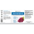 Resveratrol 250 мг 60 веге таблетки | Biovea