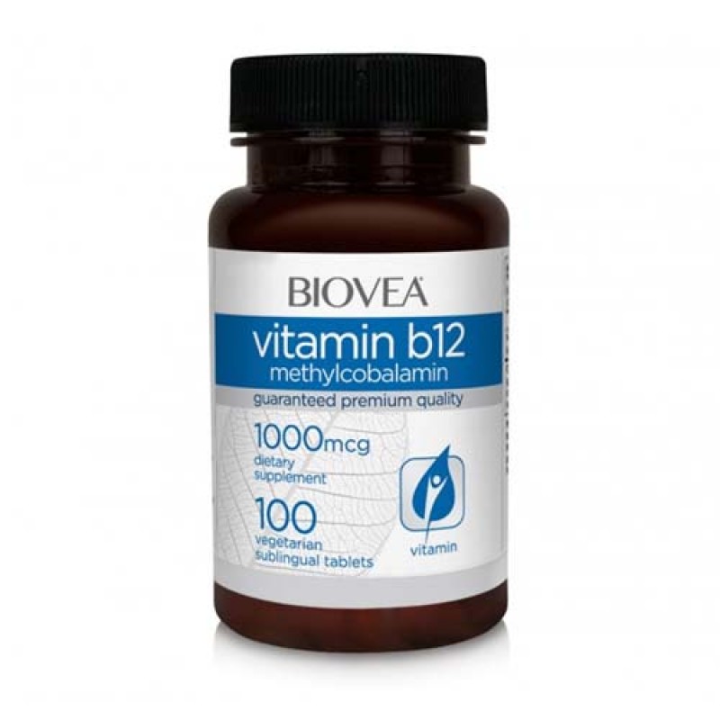 Vitamin B12 (Methylcobalamin) 1000 мкг 100 веге таблетки | Biovea