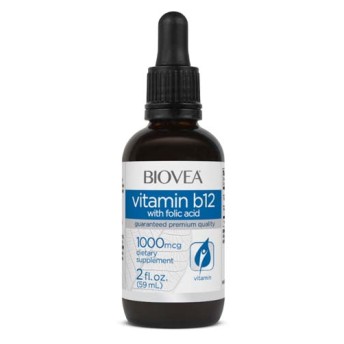 Vitamin B12 with Folic Acid 1000 мкг 59 мл капки | Biovea Намалява чувството на умора Предотвратява образуването на атеросклеротични плаки Подпомага способността за запаметяване и концентрация Допринася за Vitamin B12 with Folic Acid 1000 мкг 59 мл капки 
