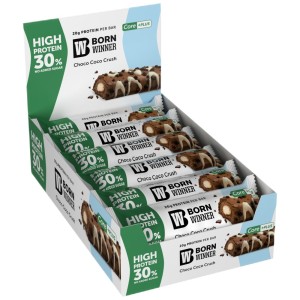 Core PLUS 30% High Protein Bar - Шоколад с кокос 12 x 65 г | Born Winner