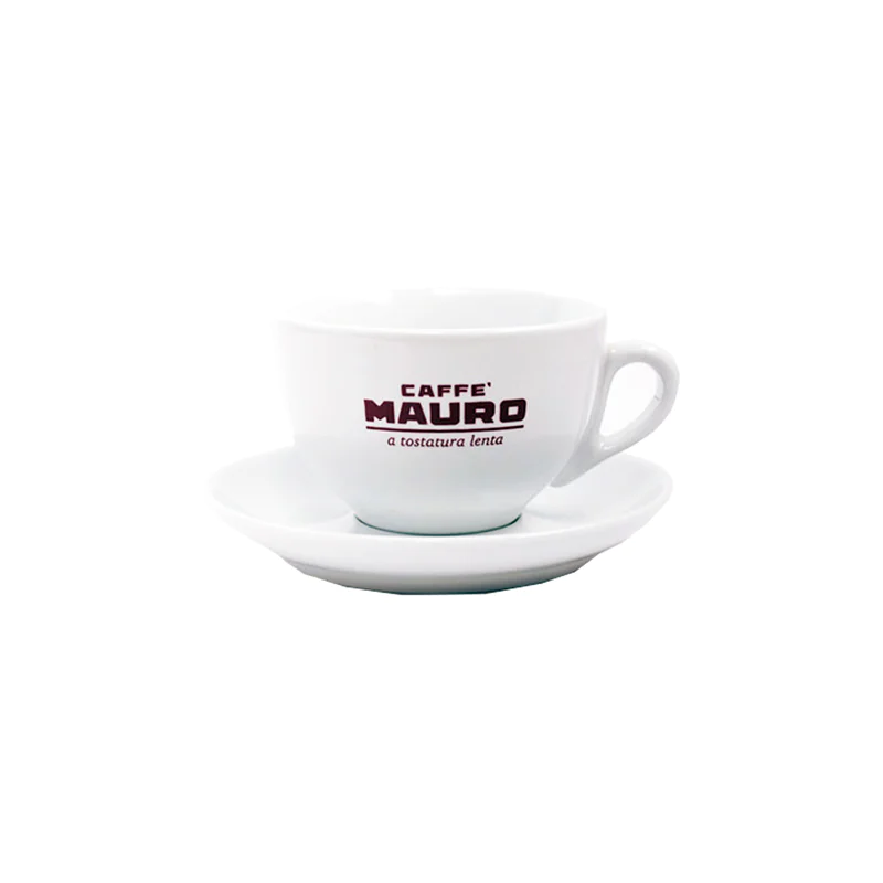 Caffe Mauro Чаша за капучино или чай 1 бр. Порцеланова чаша Кафе Мауро е компания за производство на кафени изделия и продукти, която е известна в света с бавната си технология на печене, чрез която запазва полезностт Caffe Mauro Чаша за капучино или чай 