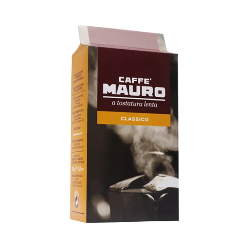 Caffe Mauro Classico 0.250 гр Мляно кафе Какво знаем за Caffe Mauro? Кафе Мауро е кафе-производител, доказал качеството си по целия свят, благодарение на единствената по рода си технология за произвеждане на пр Caffe Mauro Classico 0.250 гр Мляно кафе Как