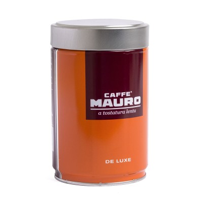 Caffe Mauro De Luxe Кутия 250 гр. Mляно кафе Какво знаем за Caffe Mauro? Кафе Мауро е фирма за произвеждане на кафе, която е доказала качествата си по целия свят, заради уникалността в технологиите, които изпо Caffe Mauro De Luxe Кутия 250 гр. Mляно кафе 