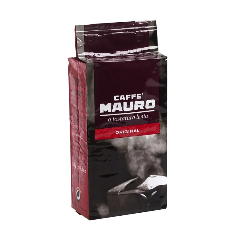 Caffe Mauro Original Macinato 0.250 гр Мляно кафе Какво знаем за Caffe Mauro? Caffe Mauro е фирма с италиански произход за производство на биологично пречистено кафе. Компанията е известна най-вече с факта, че нейн Caffe Mauro Original Macinato 0.250 гр М