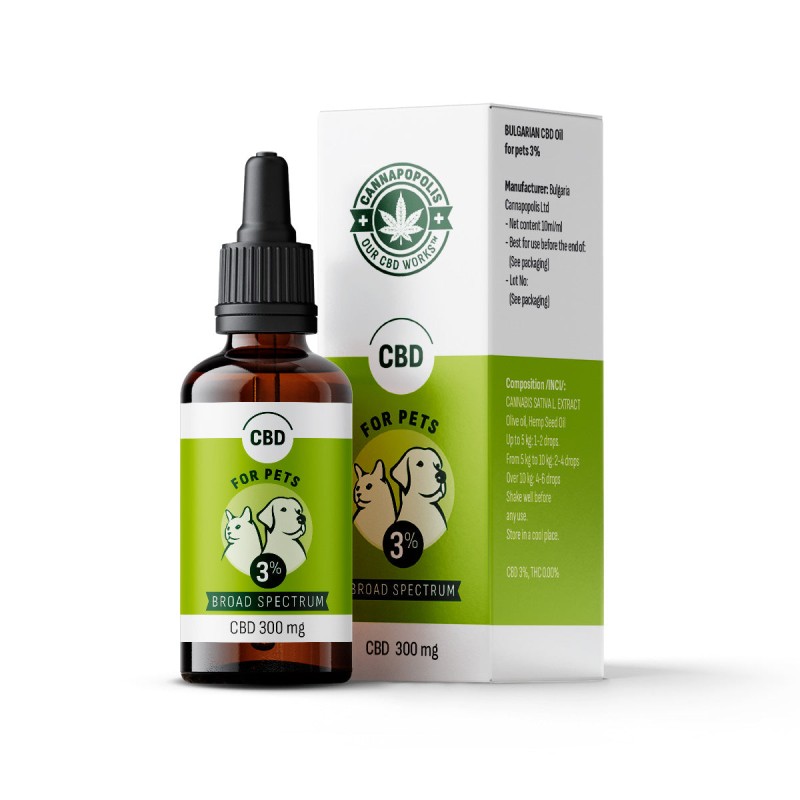 CBD Oil for Pets 3% 10 мл | Cannapopolis