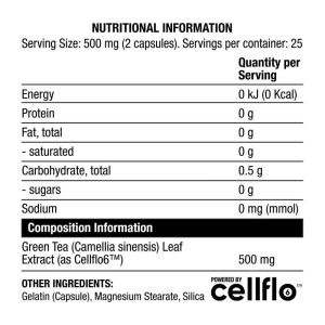 Cellflo6 Green Tea | Amplify Series - 50 капсули | Chaos Crew