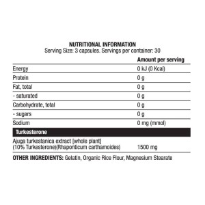 Turk 1500 mg | Turkesterone Extract 10% - 90 капсули | Chaos Crew