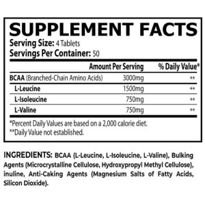 BCAA Tabs 3000 mg - 200 Таблетки | Core Champs by Kai Greene