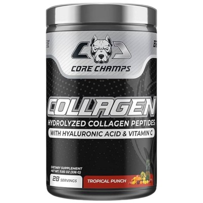 Collagen | with Hyaluronic Acid & Vitamin C - Тропически пунш 336 г | Core Champs by Kai Greene