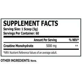 Creatine Monohydrate 5000 mg - Неовкусен 300 г | Core Champs by Kai Greene Creatine Monohydrate 5000 mg - Неовкусен 300 г | Core Champs by Kai Greene
