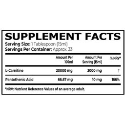 L-Carnitine Liquid 3000 mg - Горски плодове 500 мл | Core Champs by Kai Greene