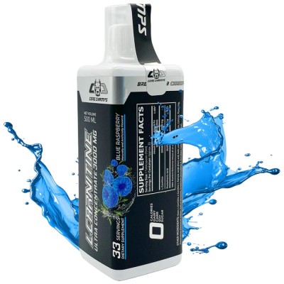 L-Carnitine Liquid 3000 mg - Синя малина 500 мл | Core Champs by Kai Greene