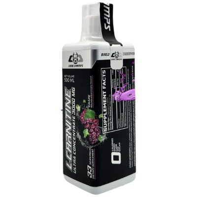 L-Carnitine Liquid 3000 mg - Грозде 500 мл | Core Champs by Kai Greene