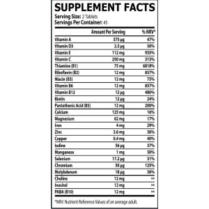 Multivitamin | Advance Daily Formula - 90 Таблетки | Core Champs by Kai Greene