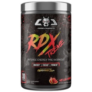RDX Extreme | Intense Energy Pre-Workout - Диня 441 г | Core Champs by Kai Greene