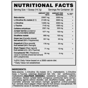 RDX Extreme | Intense Energy Pre-Workout - Rainbow Candy 441 г | Core Champs by Kai Greene