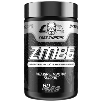 ZMB6 | Zinc, Magnesium & B6 - 90 капсули | Core Champs by Kai Greene