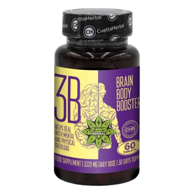 Brain Body Booster 60 таблетки | Cvetita Herbal Brain Body Booster 60 таблетки | Cvetita HerbalАктивни съставки, подпомагащи мозъчната функция
Улеснява поддържането на фокус и концентрация
Оказва неврозащитен ефект
Тонизиращо и ободряващо дей Brain Body Booster 60 таблетки | Cvetita Herbal Активни съставки, подпомагащи мозъчната функция Улеснява поддържането на фокус и концентрация Оказва неврозащитен ефект Тонизиращо и ободряващо действие Д Brain Body Booster 60 таблетки | Cvetita Herbal Акти