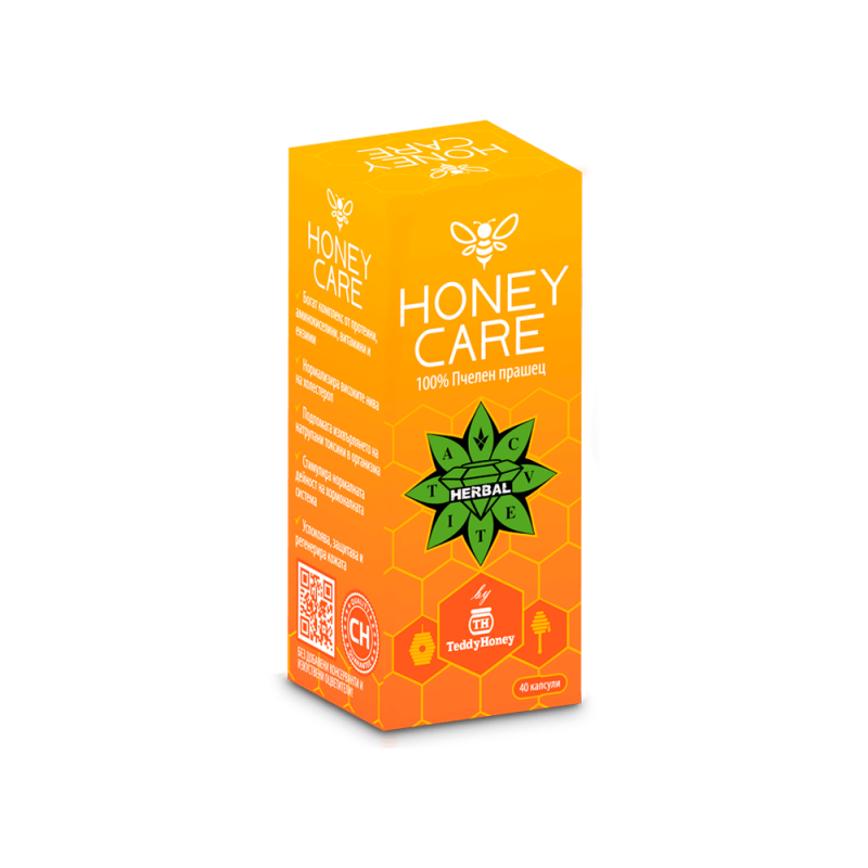 Пчелен прашец 100% Honey Care 40 капсули Cvetita Herbal 