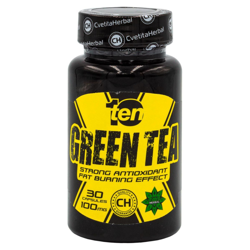 Зелен Чай 100 мг 30 капсули | Cvetita Herbal