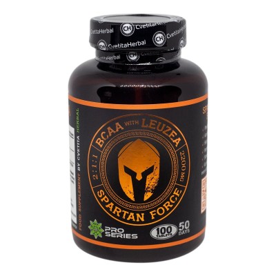 Spartan Force - BCAA + Leuzea 100 таблетки | Cvetita Herbal Spartan Force - BCAA + Leuzea 100 таблетки | Cvetita HerbalДава енергия при физически натоварвания
Увеличава анаболните процеси чрез стимулиране на mTOR киназата
По-добро качество на м Spartan Force - BCAA + Leuzea 100 таблетки | Cvetita Herbal Дава енергия при физически натоварвания Увеличава анаболните процеси чрез стимулиране на mTOR киназата По-добро качество на мускулната маса Инхиб Spartan Force - BCAA + Leuzea 100 таблетки | Cvet