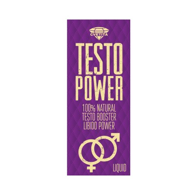 Testo Power 100 мл I Cvetita Herbal За по-високи количества тестостерон Подобрява еректилната функция при мъжете Допринася за намаляване проблемите при полов акт Подобрява сперматогенезата Повишава степ Testo Power 100 мл I Cvetita Herbal За по-високи кол