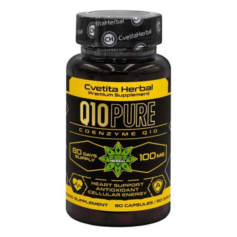 Q10Pure 100 мг 80 капсули | Cvetita Herbal