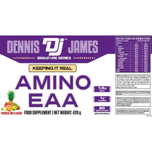 Amino EAA Powder | with Taurine - Грейпфрут 420 г | Dennis James Signature Series