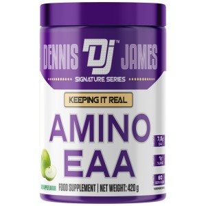 Amino EAA Powder | with Taurine - Зелена ябълка 420 г | Dennis James Signature Series