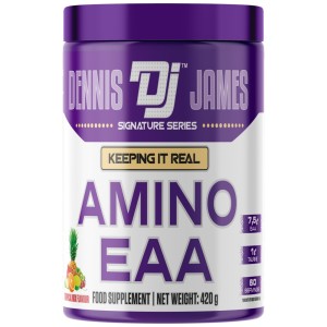 Amino EAA Powder | with Taurine - Тропически Плодове 420 г | Dennis James Signature Series