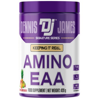 Amino EAA Powder | with Taurine - Тропически Плодове 420 г | Dennis James Signature Series Amino EAA Powder | with Taurine - Тропически Плодове 420 г | Dennis James Signature Series