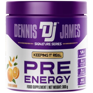Pre-Energy | Advanced Pre-Workout Formula - Портокал 300 г | Dennis James Signature Series