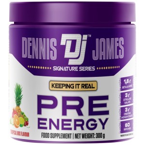 Pre-Energy | Advanced Pre-Workout Formula - Тропически пунш 300 г | Dennis James Signature Series
