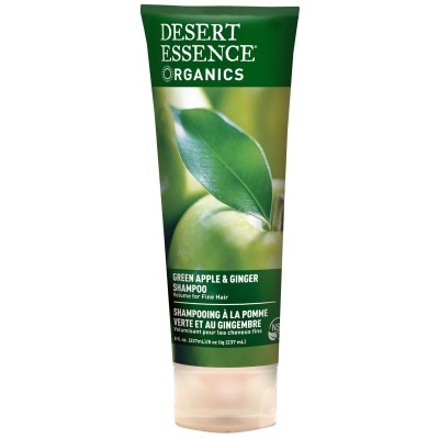 Шампоан за обем със зелена ябълка и джинджифил за тънка коса Organic 237мл | Desert Essence Нежно отстранява ежедневните замърсители на околната среда от косата Добавя обем и блясък Укрепва тънката и изтощена Шампоан за обем със зелена ябълка и джинджифил