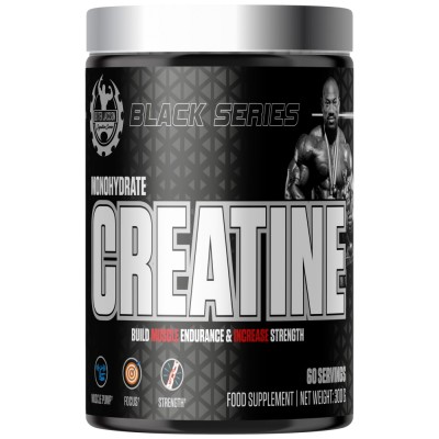 Black Series | Creatine Monohydrate with Vitamin B6 - Неовкусен 300 г | Dexter Jackson Signature Series Black Series | Creatine Monohydrate with Vitamin B6 - Неовкусен 300 г | Dexter Jackson Signature Series