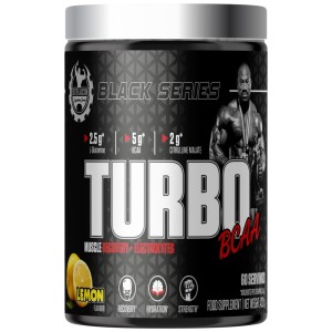 Black Series | Turbo BCAA Muscle Recovery & Electrolytes - Лимон 420 г | Dexter Jackson Signature Series Black Series | Turbo BCAA Muscle Recovery & Electrolytes - Лимон 420 г | Dexter Jackson Signature Series